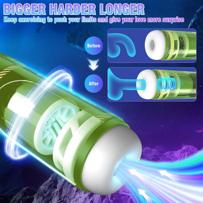 3 IN 1 Automatic Male Masturbator with Upgrade 8 Thrusting Rotating & 5 Vibration