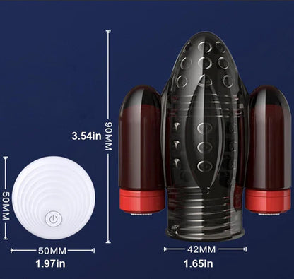 Electric Penis Trainer Glans Vibrator Stimulator with 10 Vibration Modes