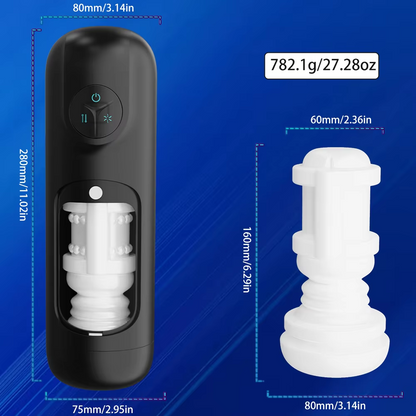 Automatic Mastubator Sucking Blowjob with 8 Thrusting & Telescopic & Vibration Modes