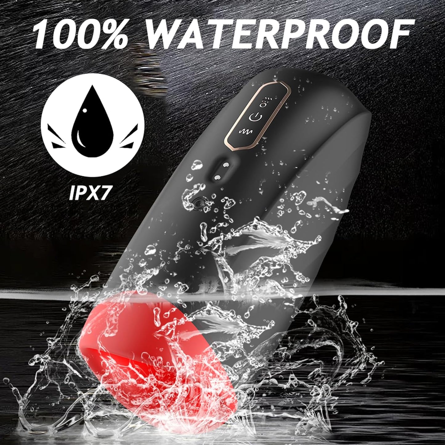 Electric Penis Trainer Vibrator Stroker Blowjob with 10 Vibrating & Sucking & Heating