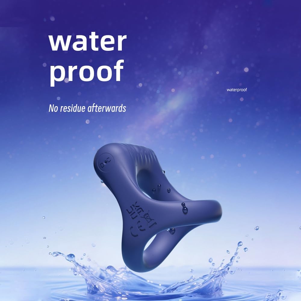 Y-shaped Double Ring Penis Ring Trainer Vibrator with 10 Vibration Modes