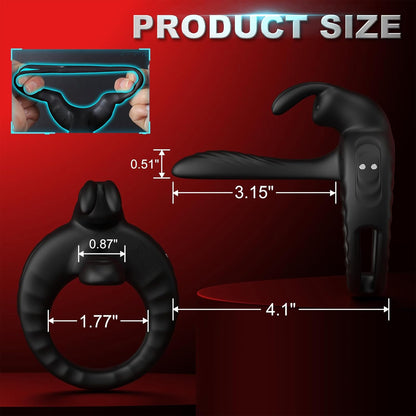 APP Controlled Penis Vibrators Cock Ring Anal Stimulator with 10 Modes