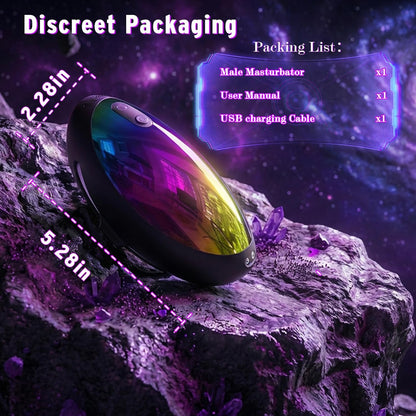 Hands Free Penis Vibrator Stroker Trainer Blowjob with 9 Tapping & Vibrating Modes