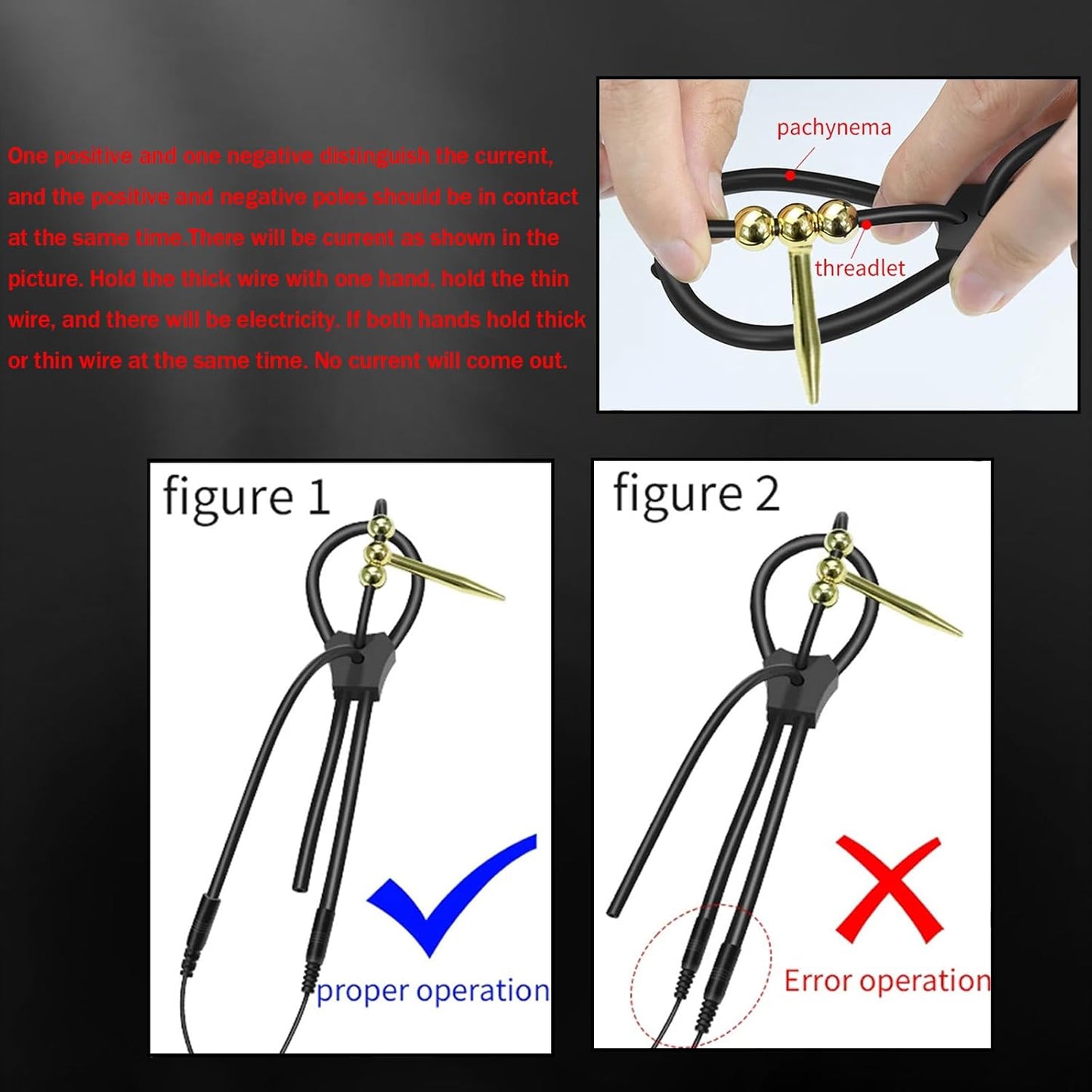 Electric Shock Cock Ring Plug Kit SM Male Chastity Cage Expander