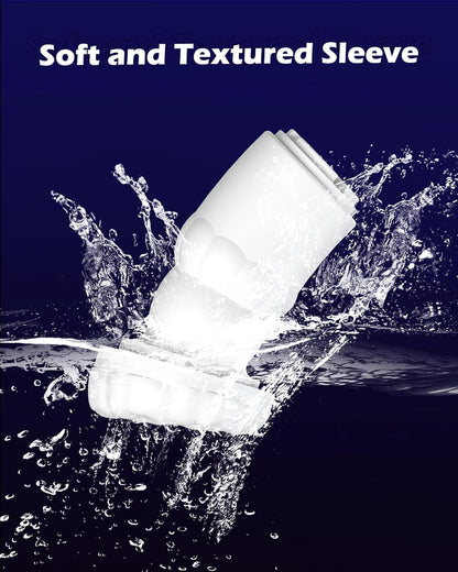 Automatic Heated Masturbator Stroker Pocket Pussy with 8 Thrusting 10 Vibration Modes