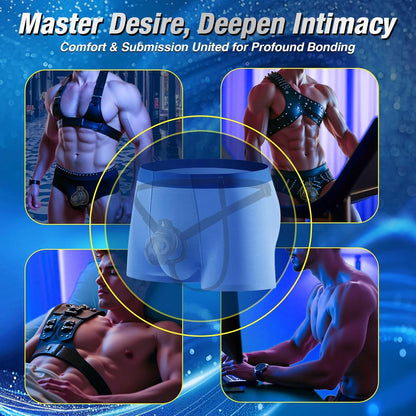 App-controlled Chastity Cage Strap Penis Trainer Sleeve with 6 Sizes Rings