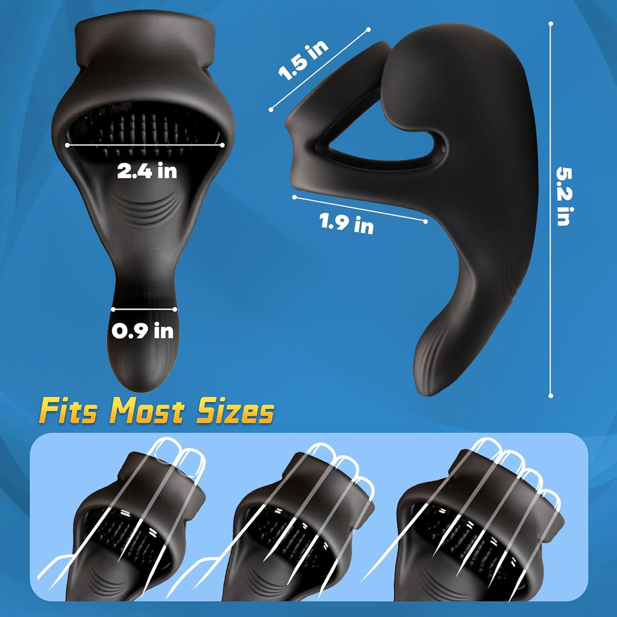 App-Control Penis Trainer Vibrator Cock Ring Prostate Stimulator with 10 Vibration Modes