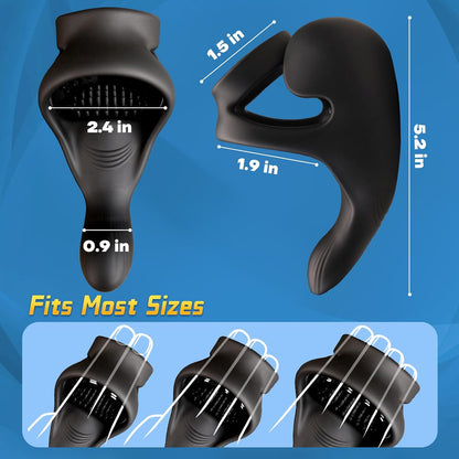 App-Control Penis Trainer Vibrator Cock Ring Prostate Stimulator with 10 Vibration Modes