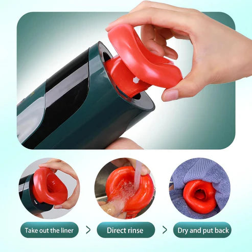 Automatic Sucking Heating Masturbator Stroker Blowjob Sex Machine with 7*7 Smart Mods