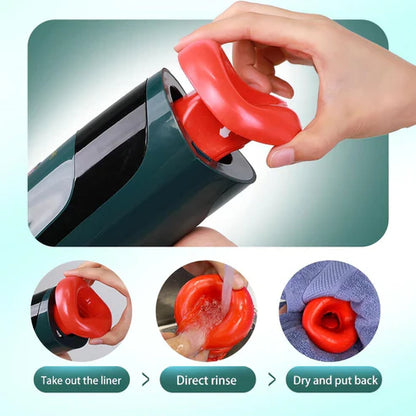 Automatic Sucking Heating Masturbator Stroker Blowjob Sex Machine with 7*7 Smart Mods