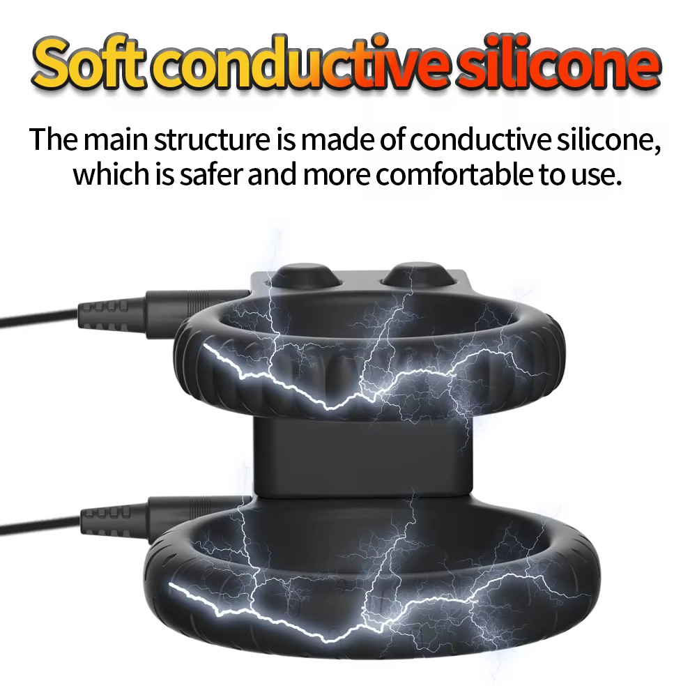 Electric Shock Lock Cock Ring Penis Trainer Stimulator Delay Ejaculation