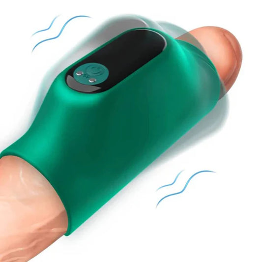 Hands-free Penis Trainer Glans Vibrator Massager with 9 Pulsation Modes
