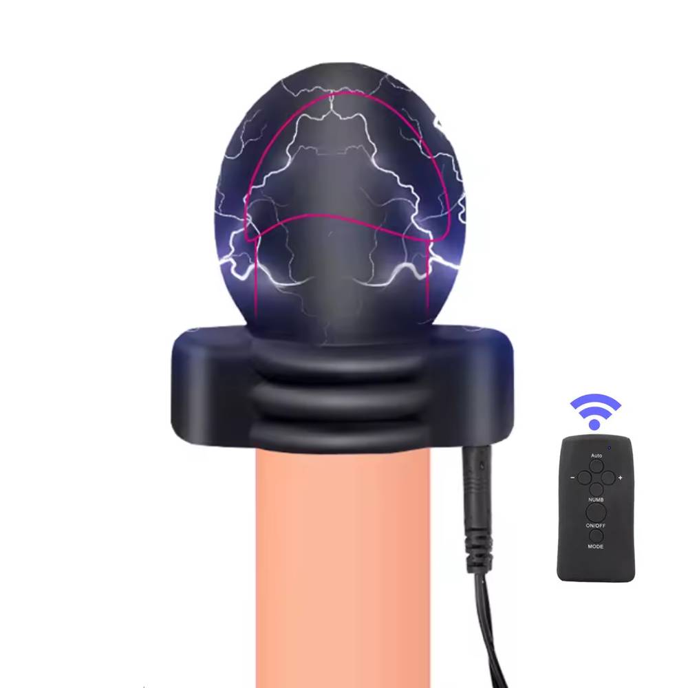 Electric Power Host Glans Ring Ball Stretcher Testicle E-Stim Kit