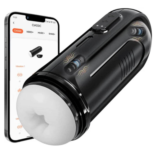 APP Control Automatic Masturbator Glans Stimulator Stroker with 10 Vibration Modes