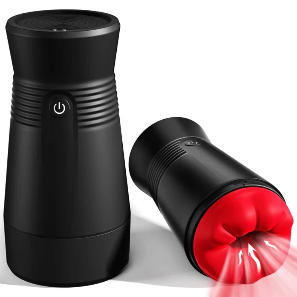 360° Wrapped Penis Trainer Stroker Blowjob Masturbator with 9 Suction & Vibration Modes
