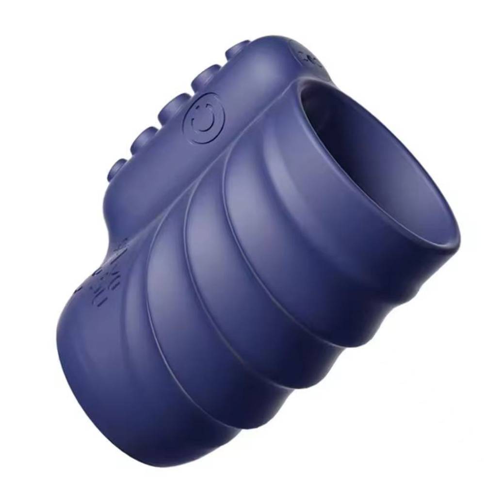 Penis Trainer Vibrator Cock Ring Sleeve Stimulator with 10 Vibration Modes