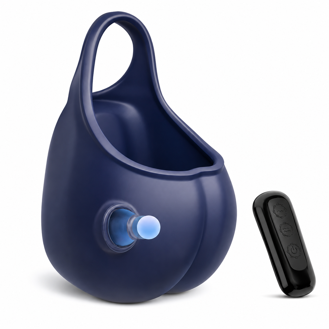 Testicle Cock Ring Penis Trainer Massager with 10 Vibration & Pulsation Modes