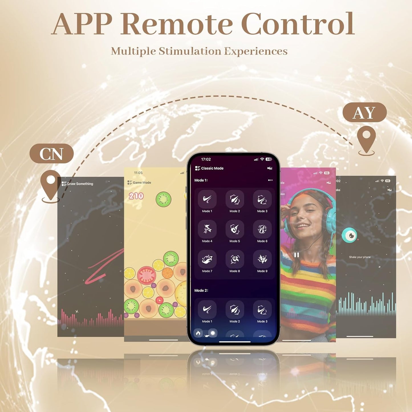 Electric Cock Ring Penis Trainer Vibrator Masturbator with 9 Vibration Modes