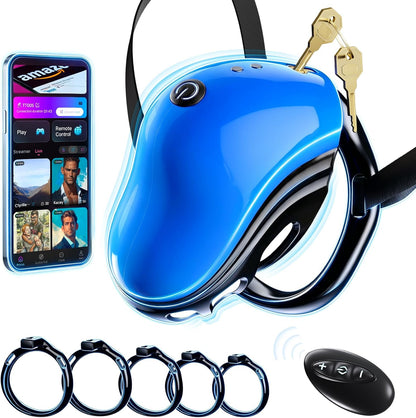 Chastity Cage BDSM Penis Trainer Vibrator Sleeve with 10 Vibration Modes
