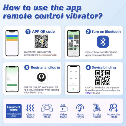 APP Pleasure Cock Ring Penis Vibrator Testicle Stimulator with 9 Vibration Modes