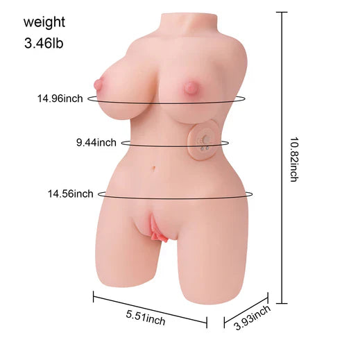 Kosey Auto - 3.46LB Automatic Sucking Torso Sex Doll Male Masturbator