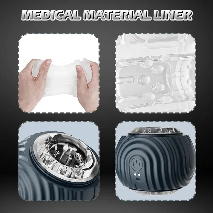 Automatic Penis Trainer Stroker Blowjob Masturbator with 10 Vibration Modes