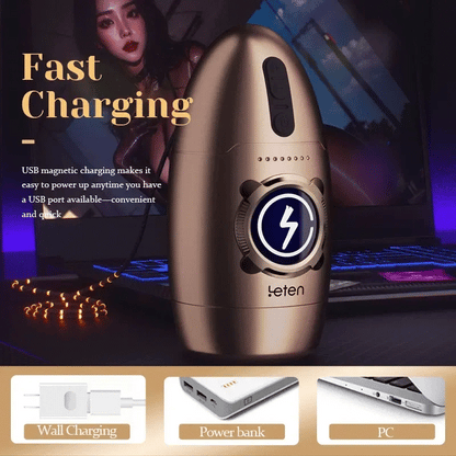 High-Speed Rotation Training Automatic Masturbator with 7 Patterns & 5 Speed Levels