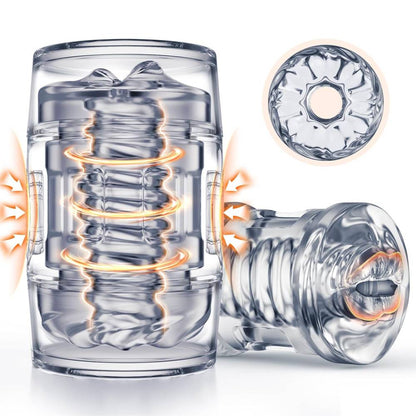 Open Ended Realistic Pocket Pussy & Blowjob Vacuum Pump Masturbator