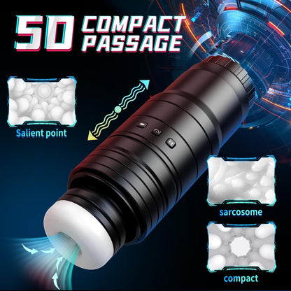 Intelligent Automatic Masturbator Cup Glans Sucker with 7 Suction & 10 Vibration & Heating