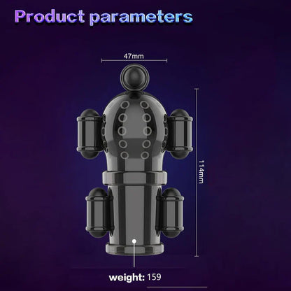 360° Wrapping Glans Vibrator Penis trainer Masturbator with 10 Vibration Modes