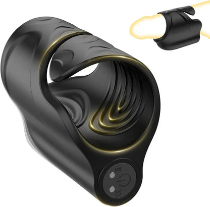 3 IN 1 Electric Penis Trainer Glans Stimulator Masturbator with 10 Vibration Modes