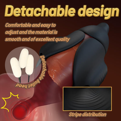 Electric Penis Trainer Glans Vibrator Masturbator with 10 Vibration Modes