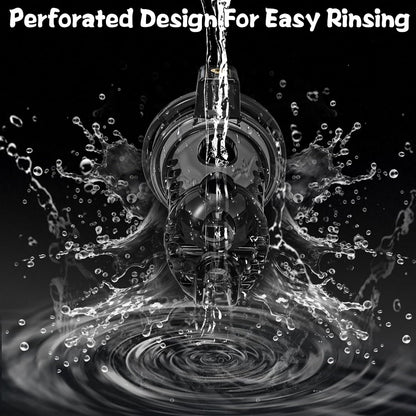 Invisible Lock Chastity Cage Device Lightweight Bondage Gear with 4 Ring Sizes
