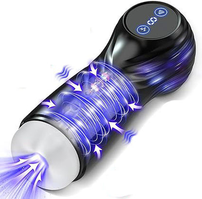 3 in 1 Automatic Male Masturbator Cup Blowjob with 7 Modes Sucking & Vibrating