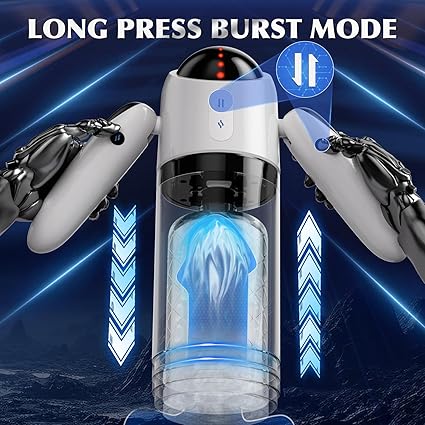 3 in 1 Automatic Male Masturbator Cup with 7 Telescoping & 4 Rotating Modes