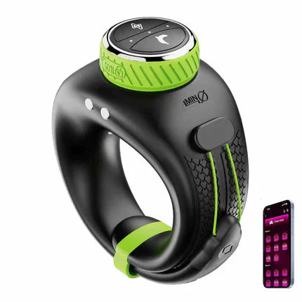 E-stim Penis Trainer Vibrator Cock Ring Masturbator with 10 Vibrations & Electro Shocks