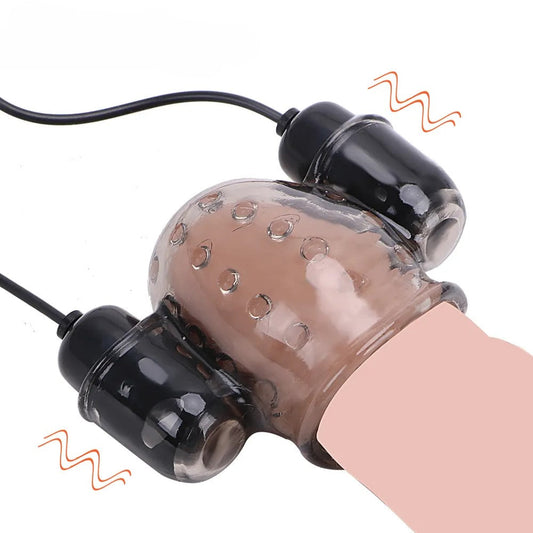 Glans Trainer Penis Vibrator Masturbator with 10 Vibration Modes & 20 Frequencies