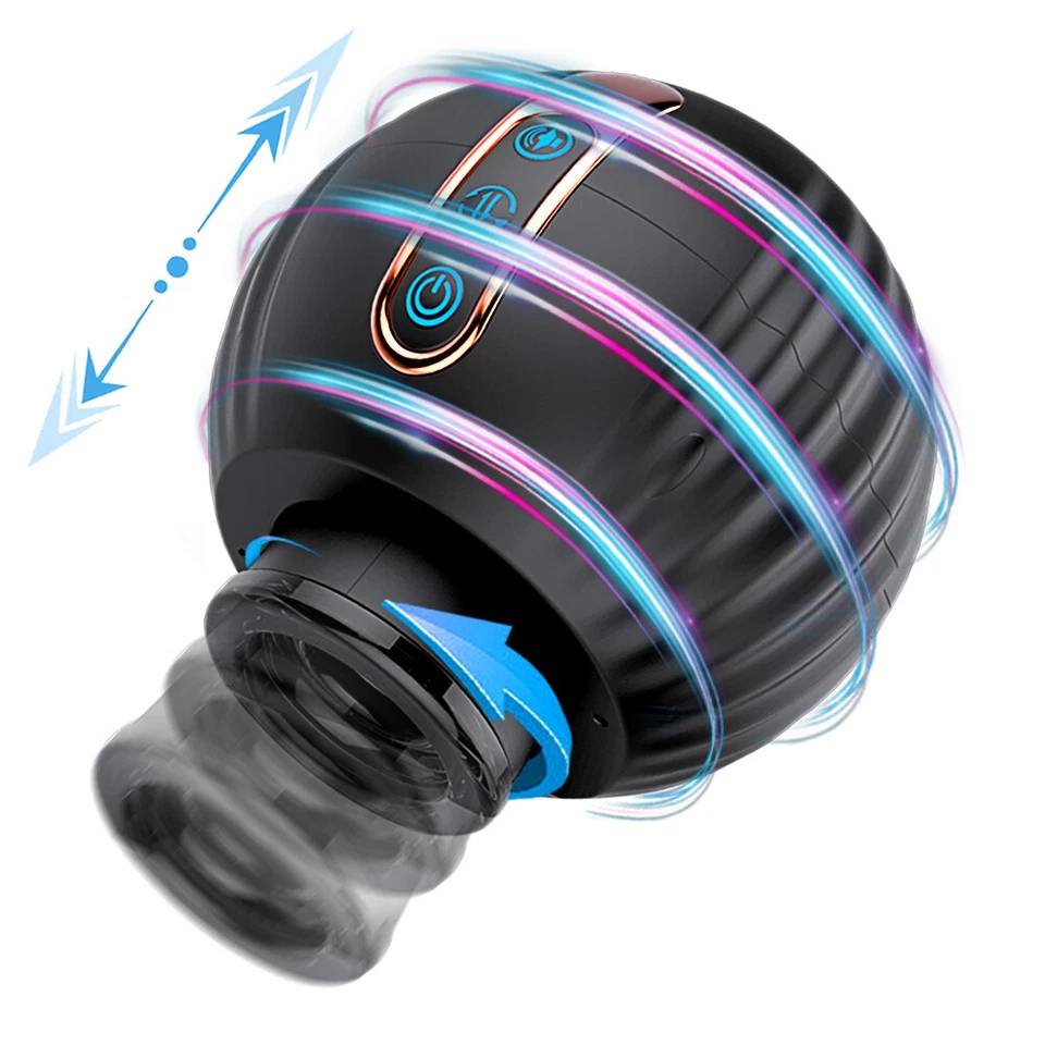 High-tech Automatic Masturbator Stroker with 8 Rotation & Telescopic Modes